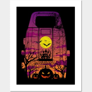 HALLOWEEN NIGHT IN TOTAL STATION Posters and Art